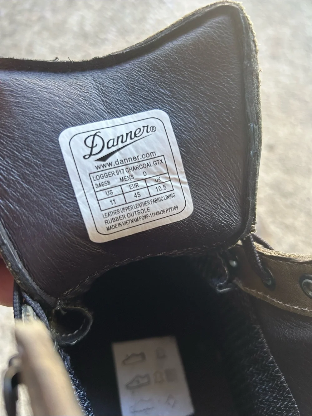 Danner Men's Brown Lace-Up Leather Boots Sz 11 - Picture 10 of 10